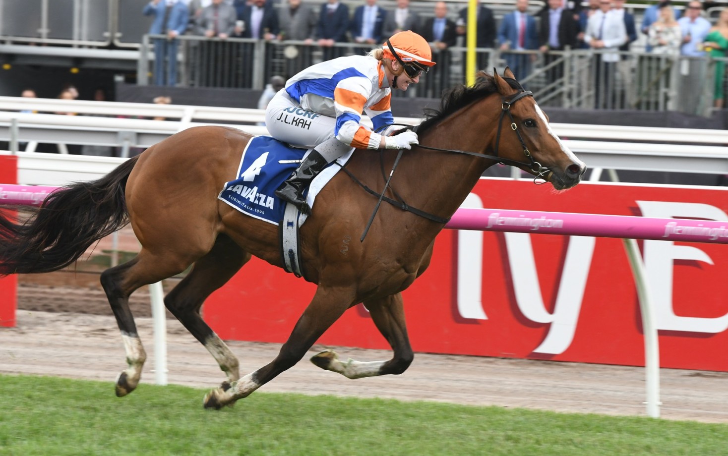 Jamie Kah lands a Melbourne Cup day winner